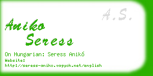 aniko seress business card